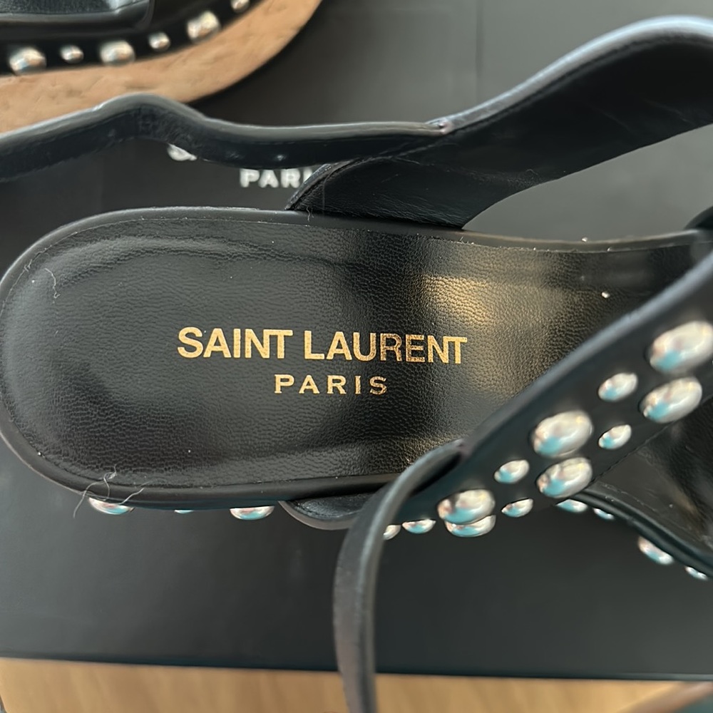 NWT NEVER BEEN WORN YSL Wedges - Picture 4 of 10